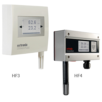 用于暖通空调的工业湿度变送器  - Rotronic HygroFlex HF3 和 HF4